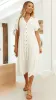 Kimberly Midi Dress - White sold by Billy J