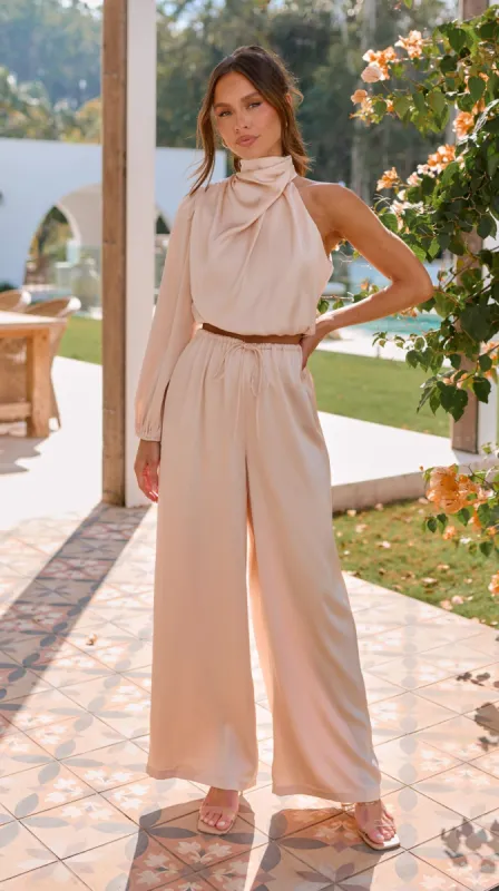 Zuri Pants - Champagne sold by Billy J