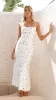Ana Midi Dress - White Floral sold by Billy J