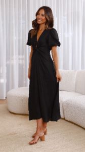 Blaire Midi Dress - Black sold by Billy J