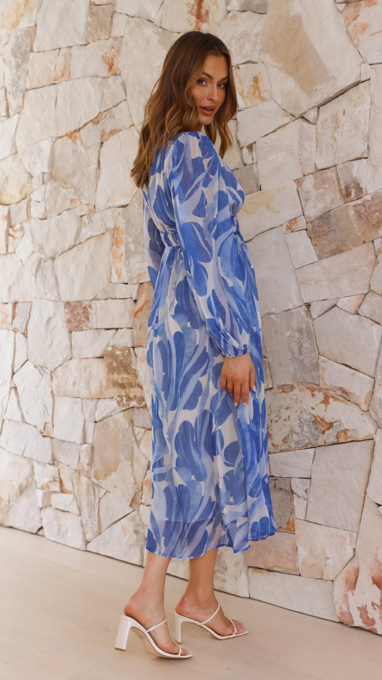 Luana Midi Dress - Blue sold by Billy J product image thumbnail 2