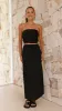 La Brisa Linen Skirt - Black sold by Billy J