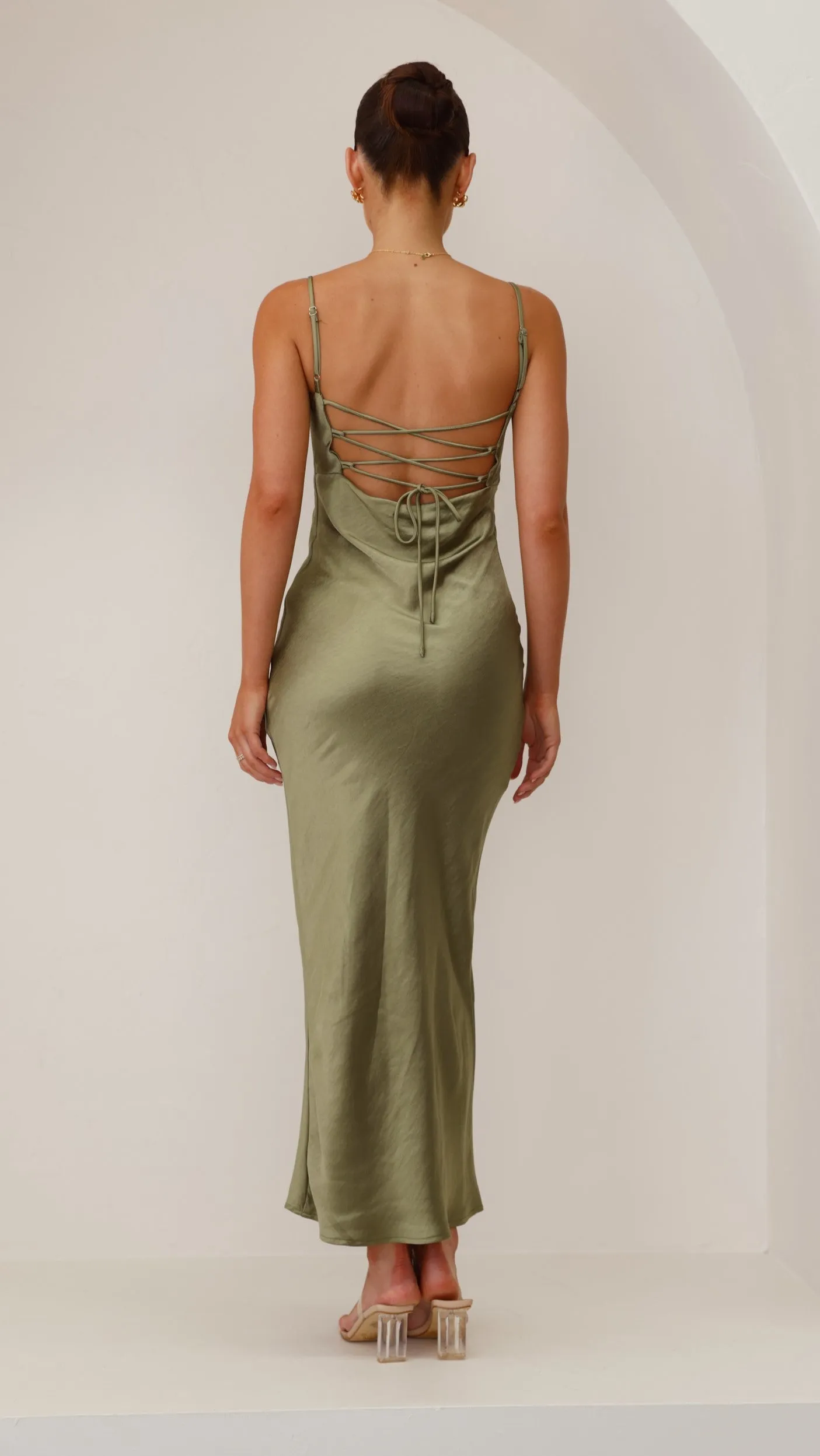 Keira Maxi Dress - Olive sold by Billy J product image thumbnail 4