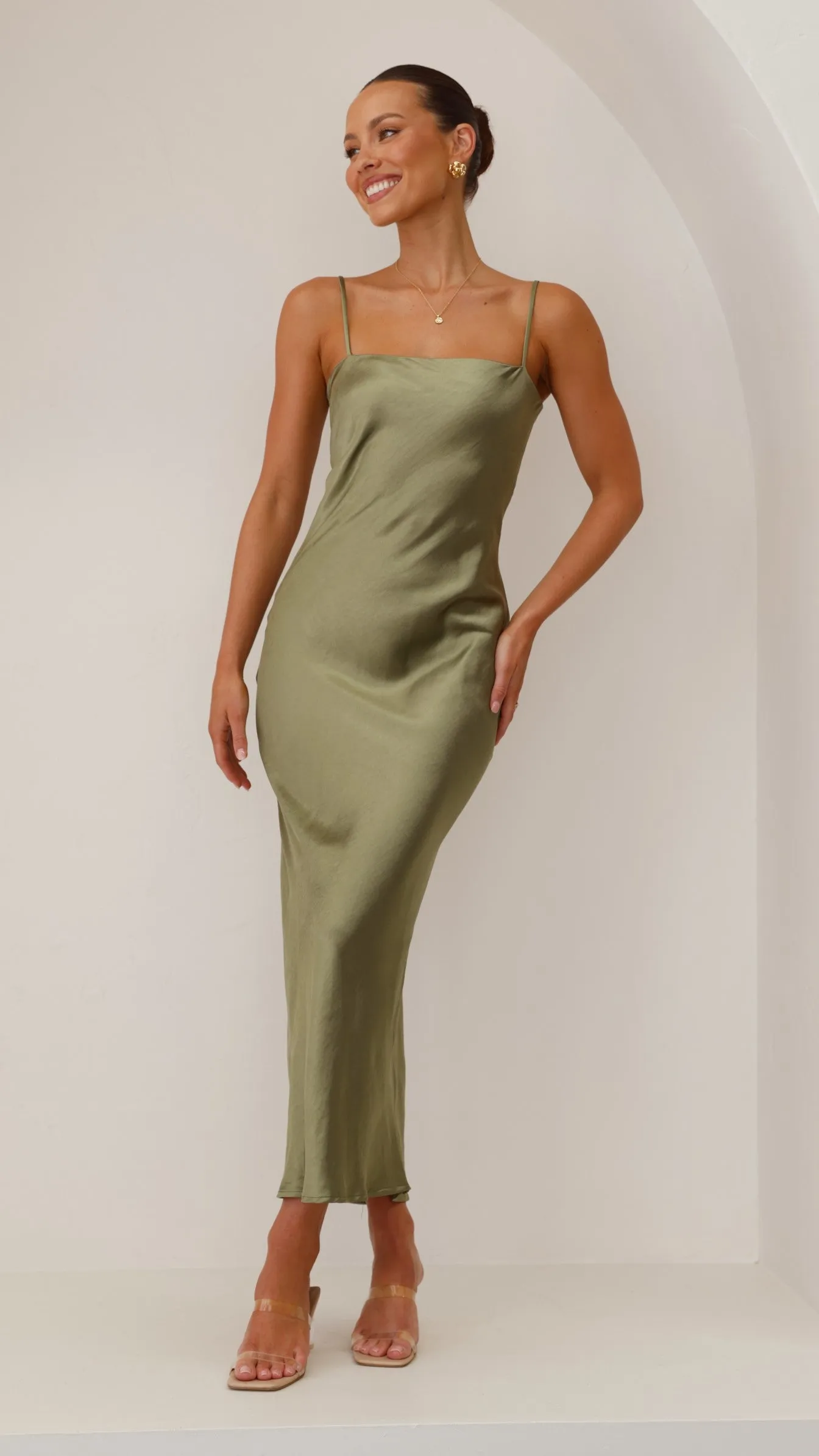 Keira Maxi Dress - Olive sold by Billy J