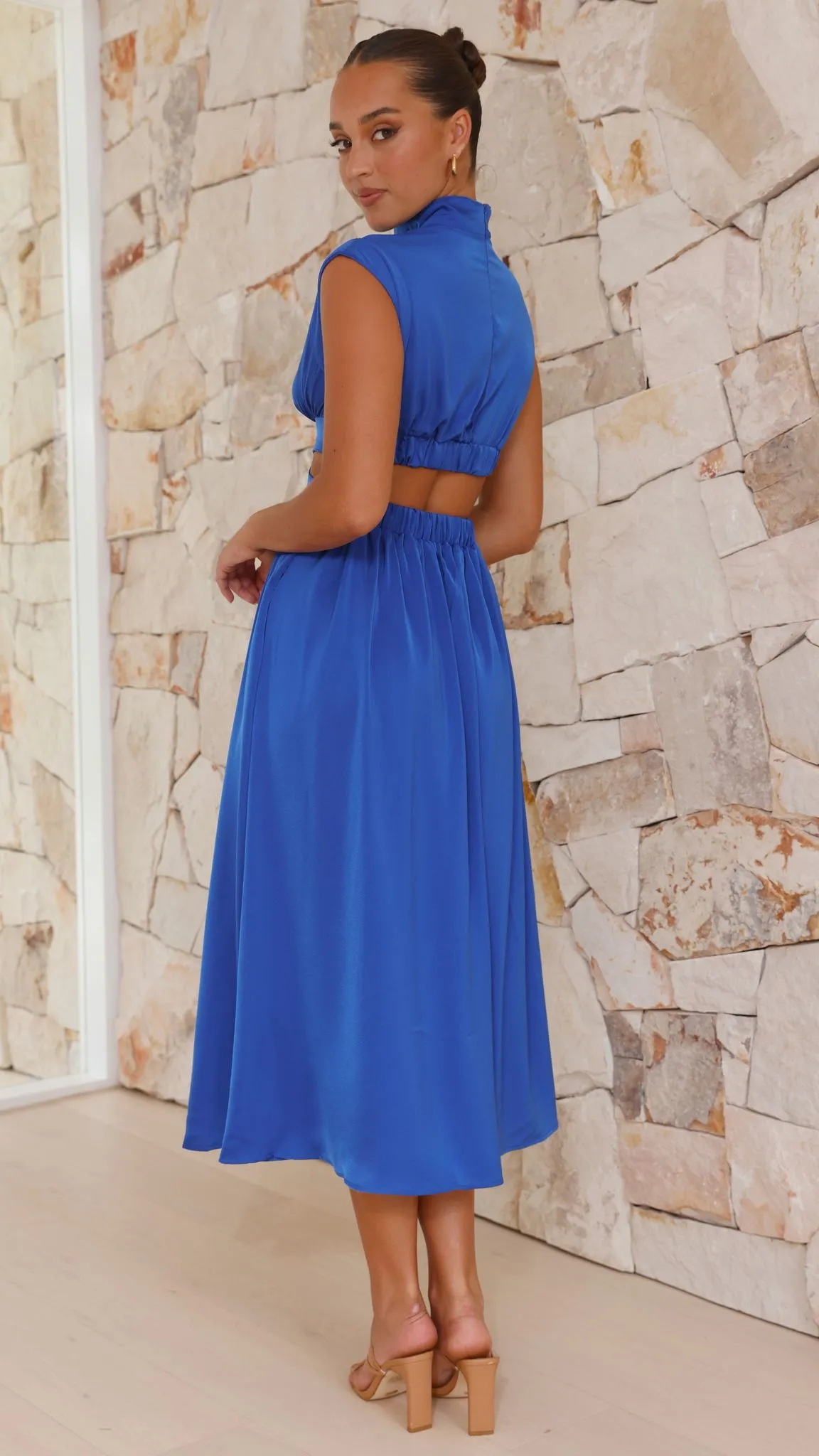 Cindie Midi Dress - Cobolt Blue sold by Billy J product image thumbnail 4