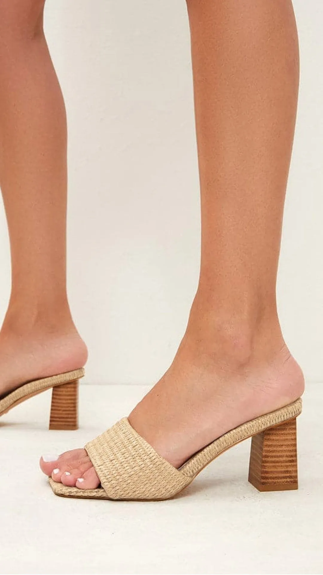 Ukko Heel - Camel Raffia sold by Billy J product image thumbnail 2