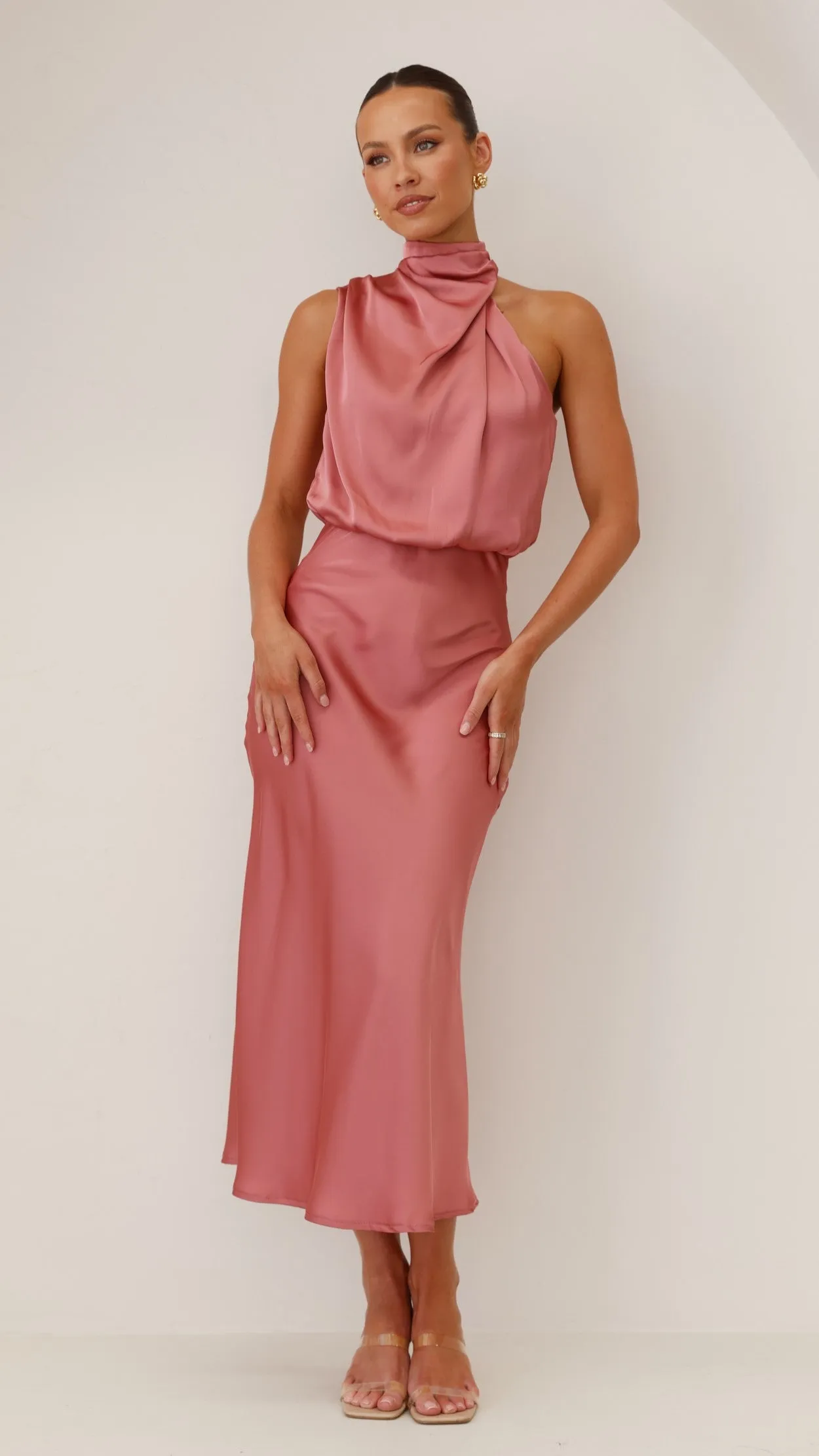 Esther Maxi Dress - Baked Rose sold by Billy J