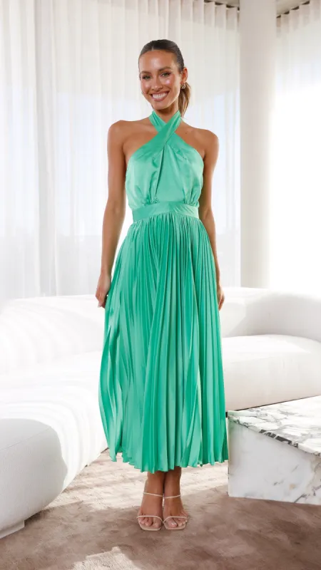 Charlotte Midi Dress - Green sold by Billy J