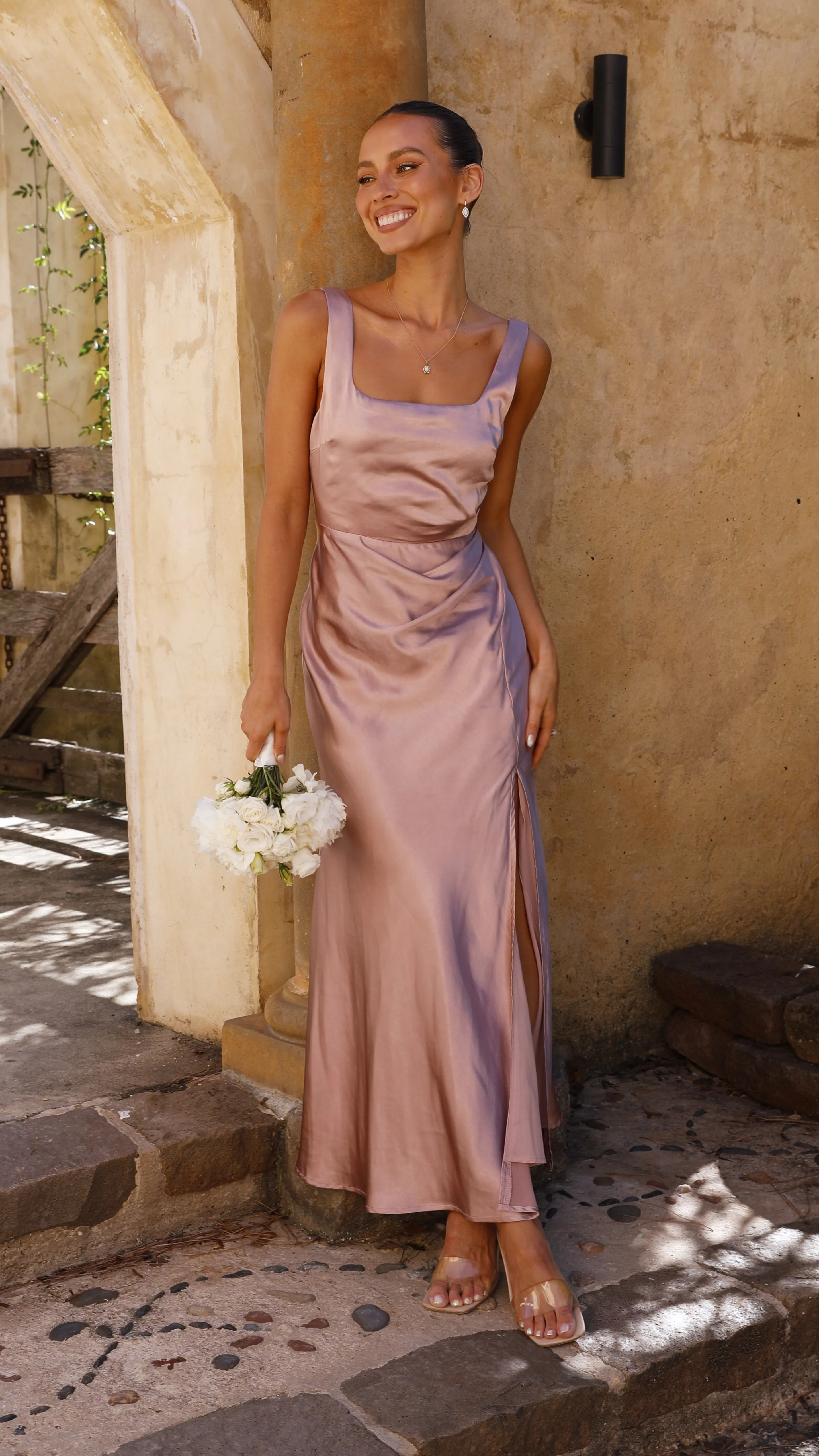 Alaria Maxi Dress - Dusty Pink sold by Billy J product image thumbnail 3