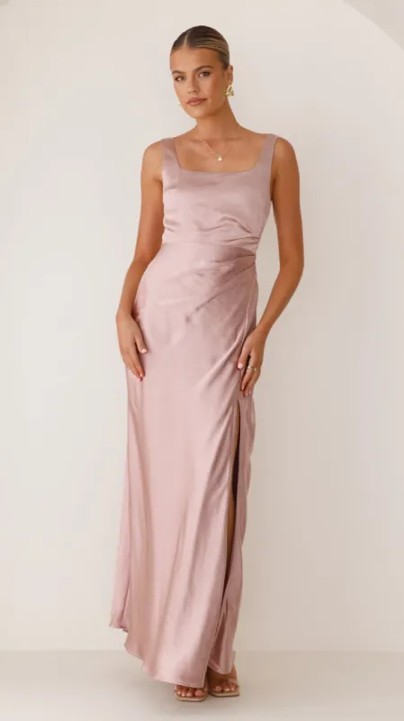 Alaria Maxi Dress - Dusty Pink sold by Billy J