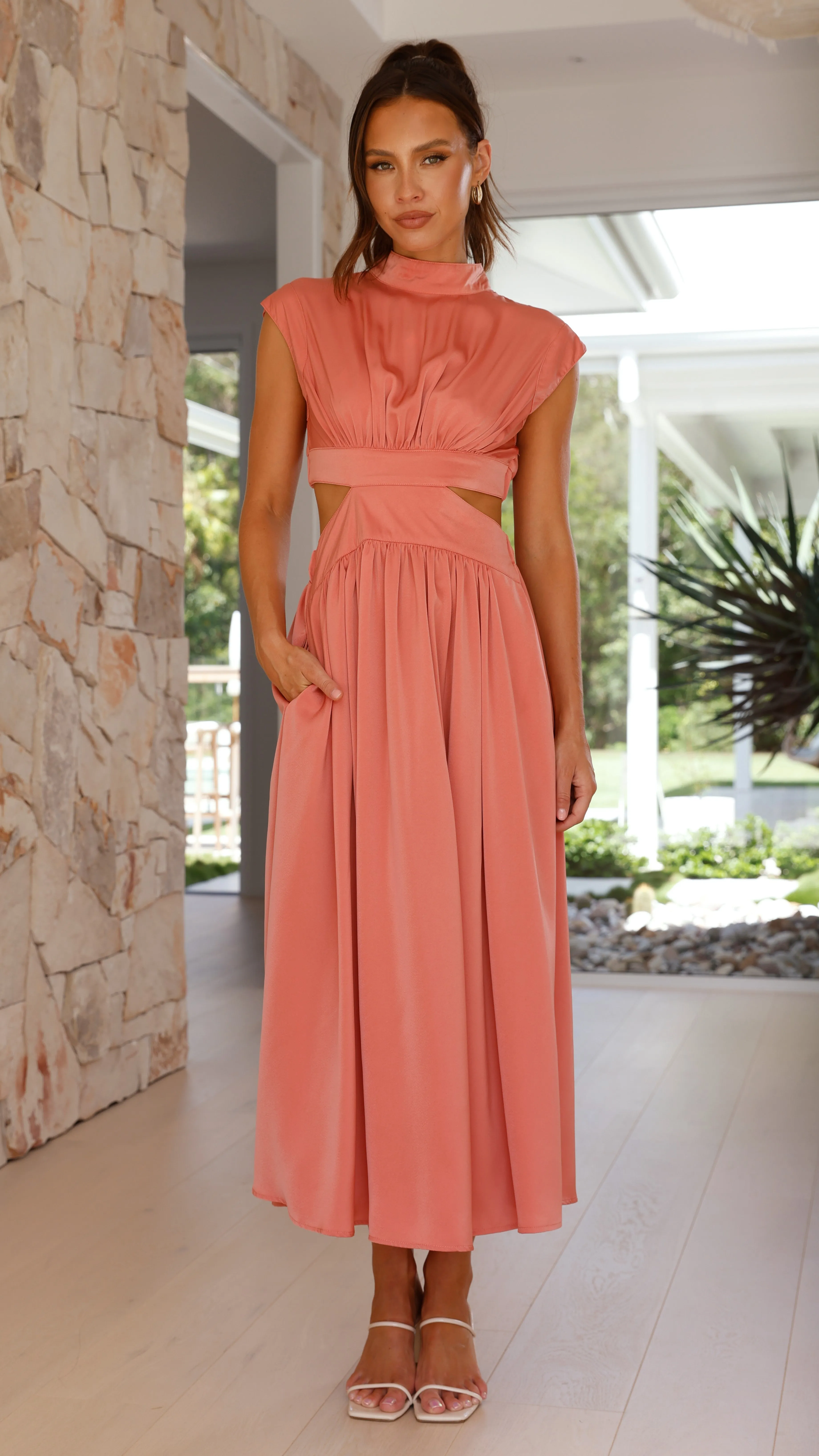 Cindie Midi Dress - Desert sold by Billy J product image thumbnail 5