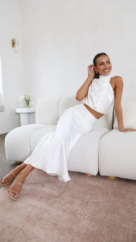 Esther Maxi Skirt - White sold by Billy J