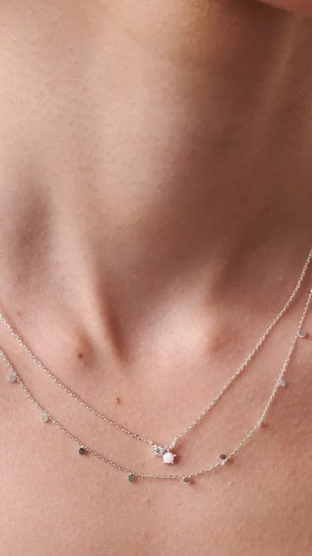 Sofia Necklace - Silver sold by Billy J