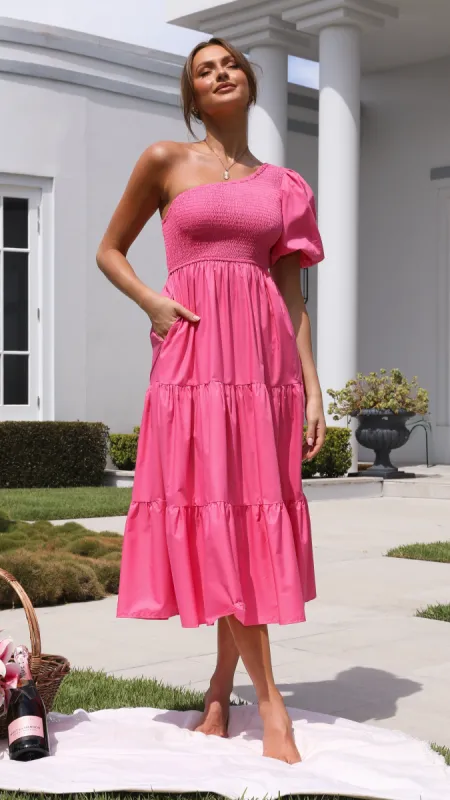 Frankie Maxi Dress - Hot Pink sold by Billy J