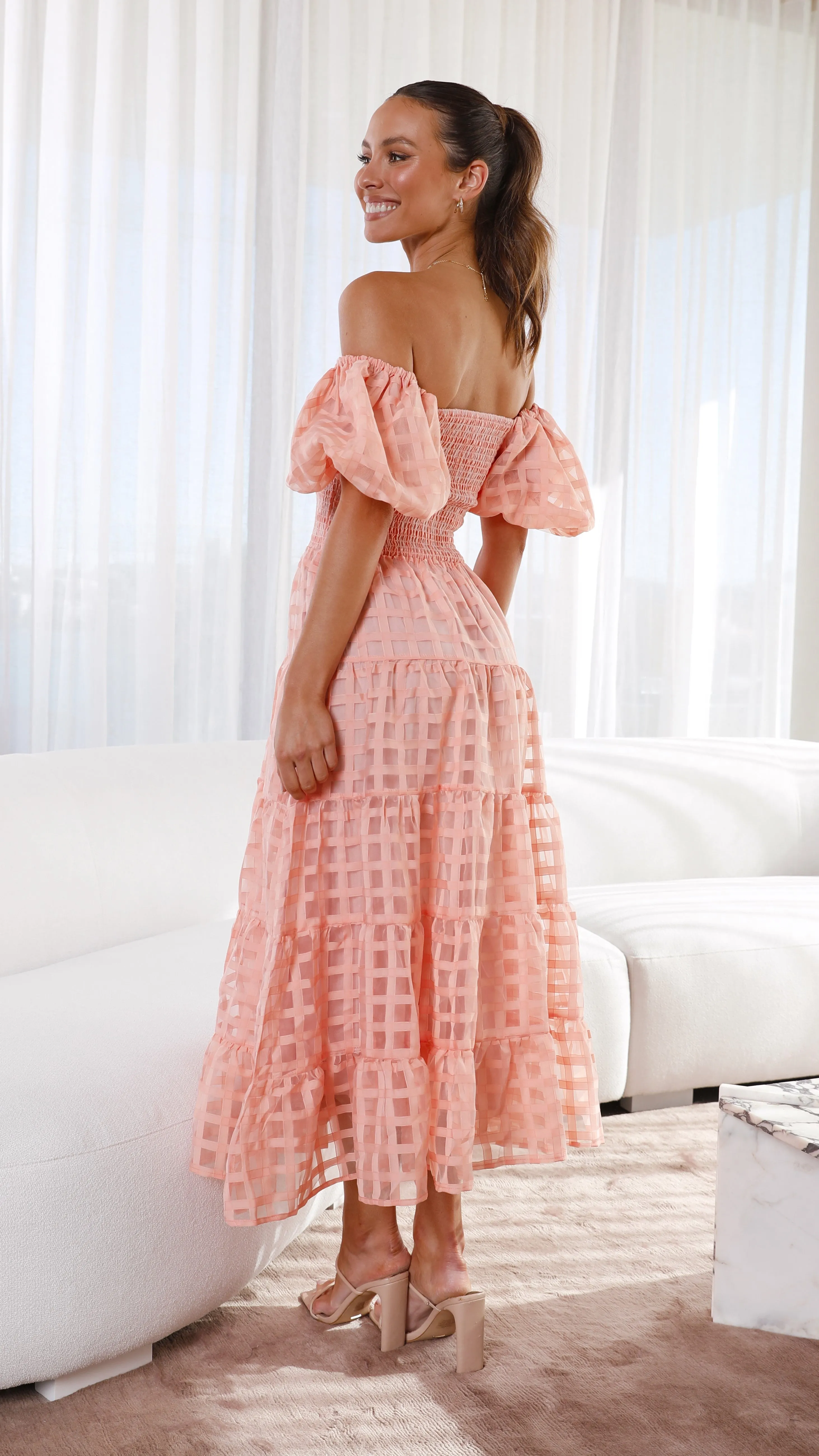 Deemi Maxi Dress - Peach sold by Billy J product image thumbnail 2