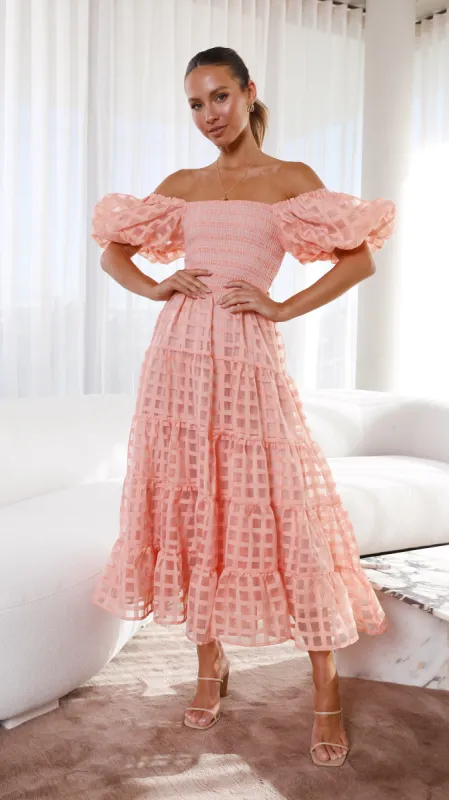 Deemi Maxi Dress - Peach sold by Billy J