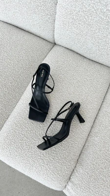 Scout Heel - Black Leather sold by Billy J