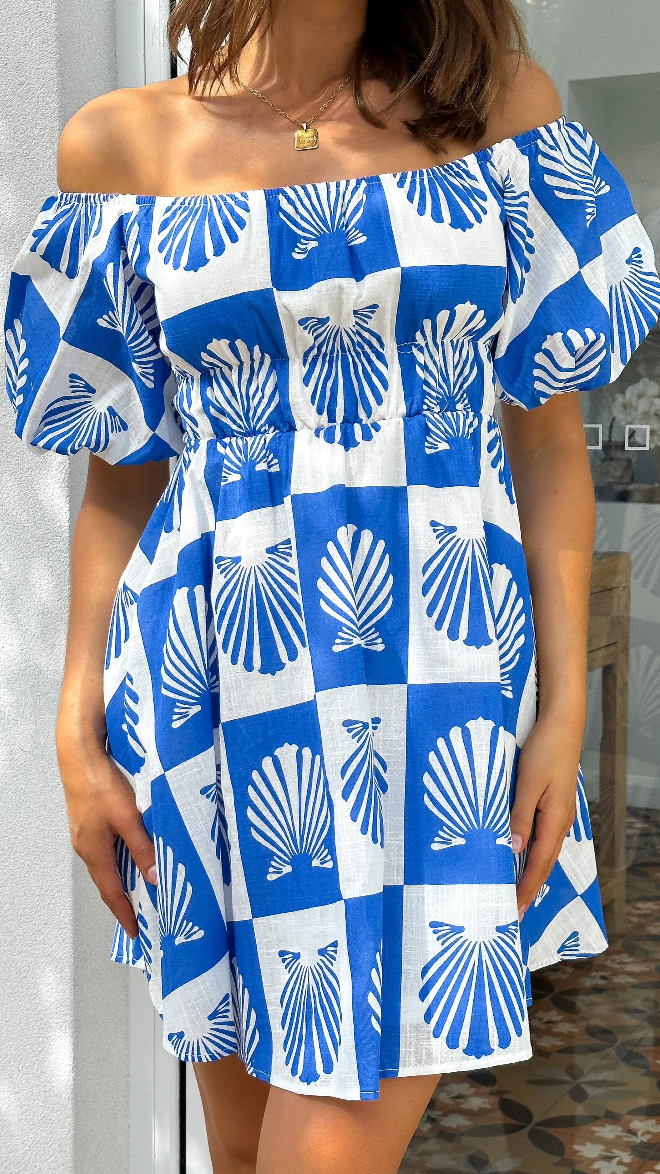 Marel Mini Dress - Blue Shell sold by Billy J