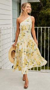 Jayma Maxi Dress - Yellow Floral sold by Billy J