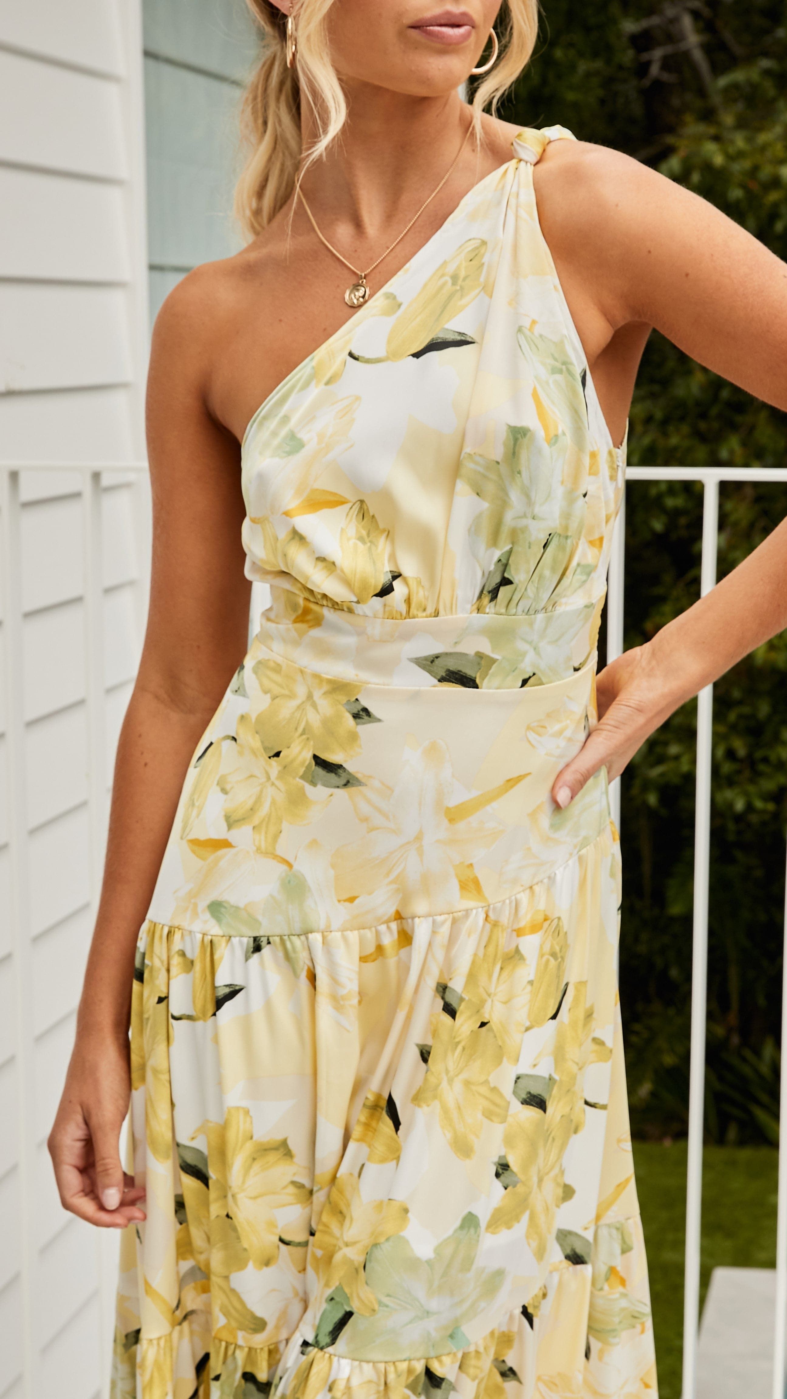 Jayma Maxi Dress - Yellow Floral sold by Billy J product image thumbnail 4