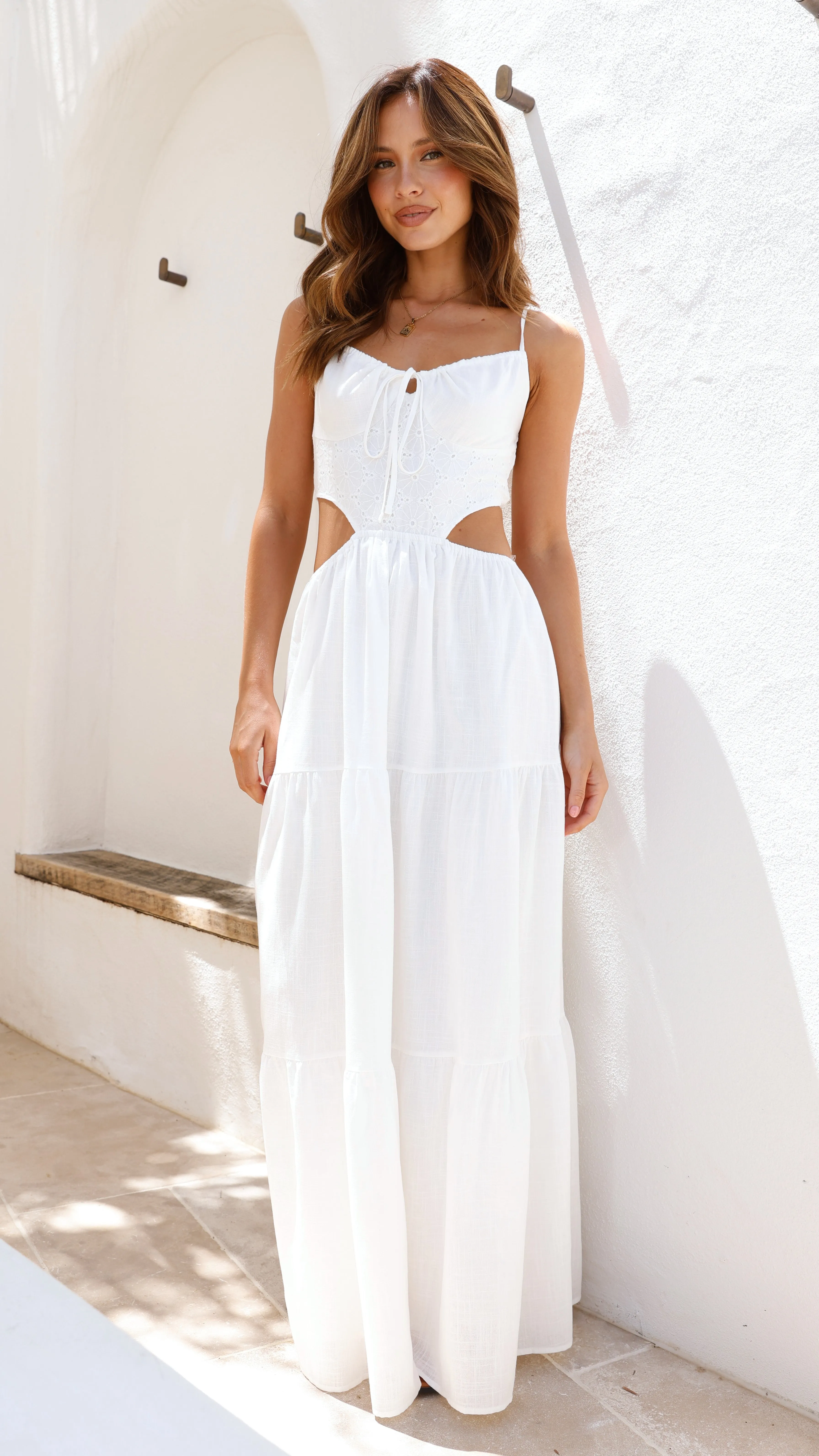 Xeraphina Maxi Dress - White sold by Billy J