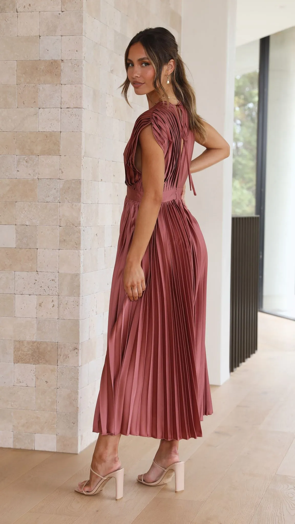 Gina Maxi Dress - Chocolate sold by Billy J product image thumbnail 2