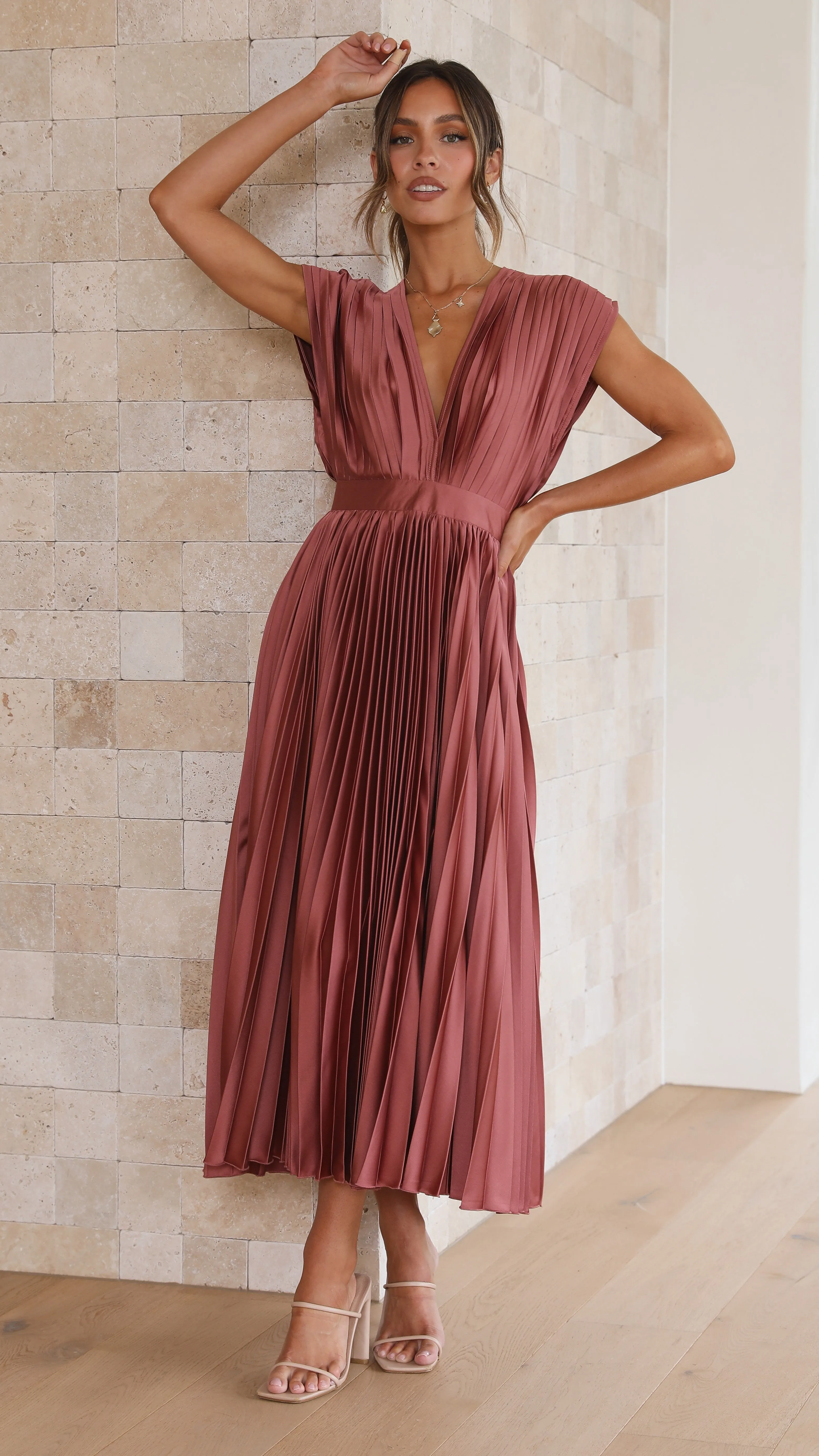 Gina Maxi Dress - Chocolate sold by Billy J product image thumbnail 5