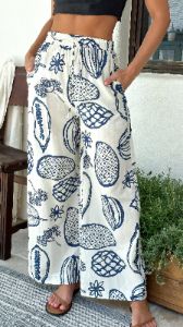 Holiday Pants - Blue Print sold by Billy J