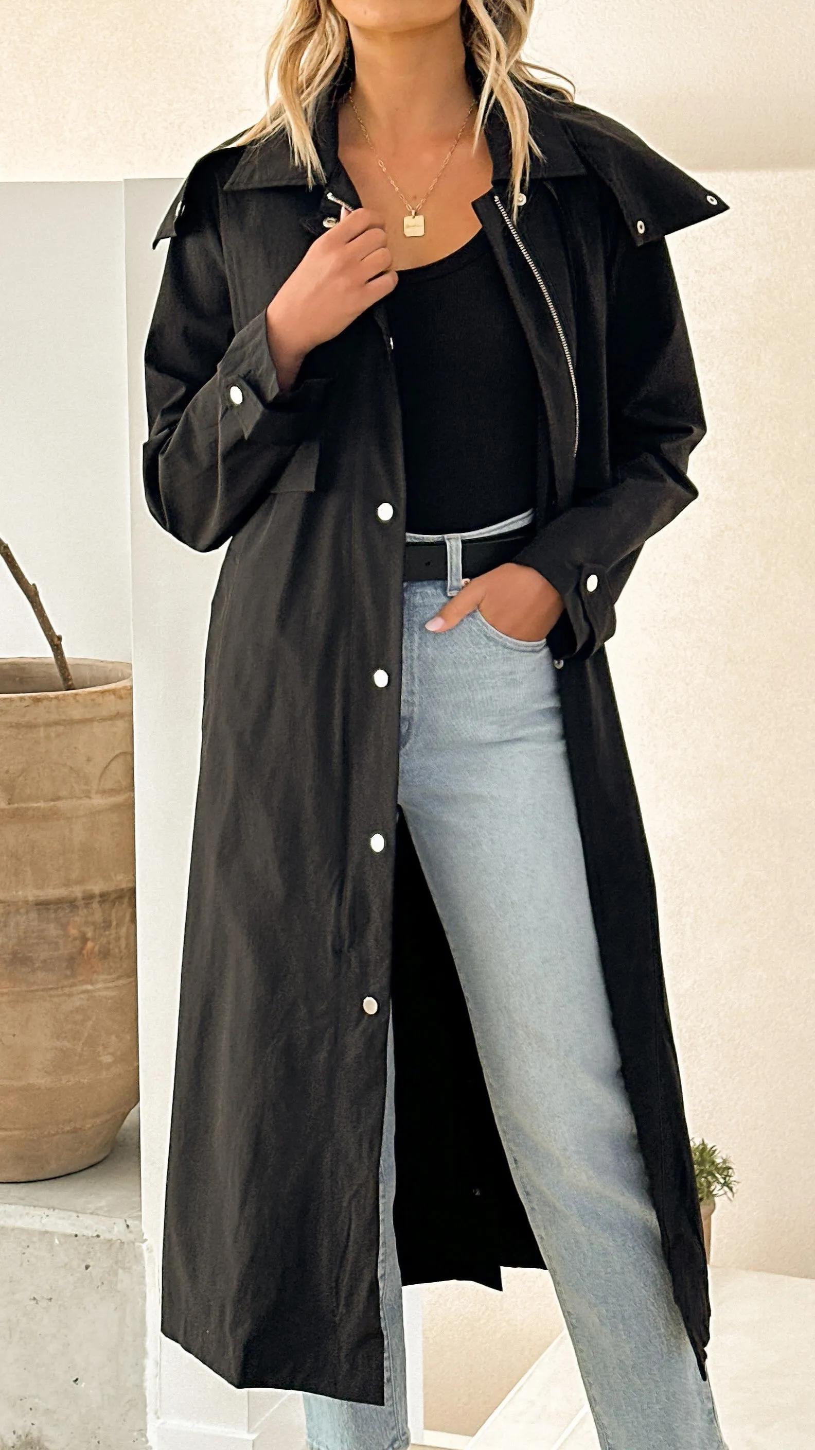 Hendrix Trench - Black sold by Billy J product image thumbnail 3