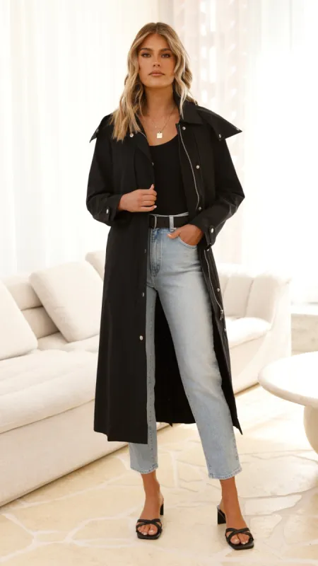 Hendrix Trench - Black sold by Billy J