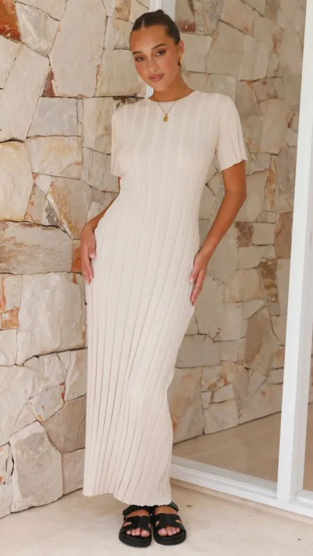 Mari Maxi Dress - Sand sold by Billy J
