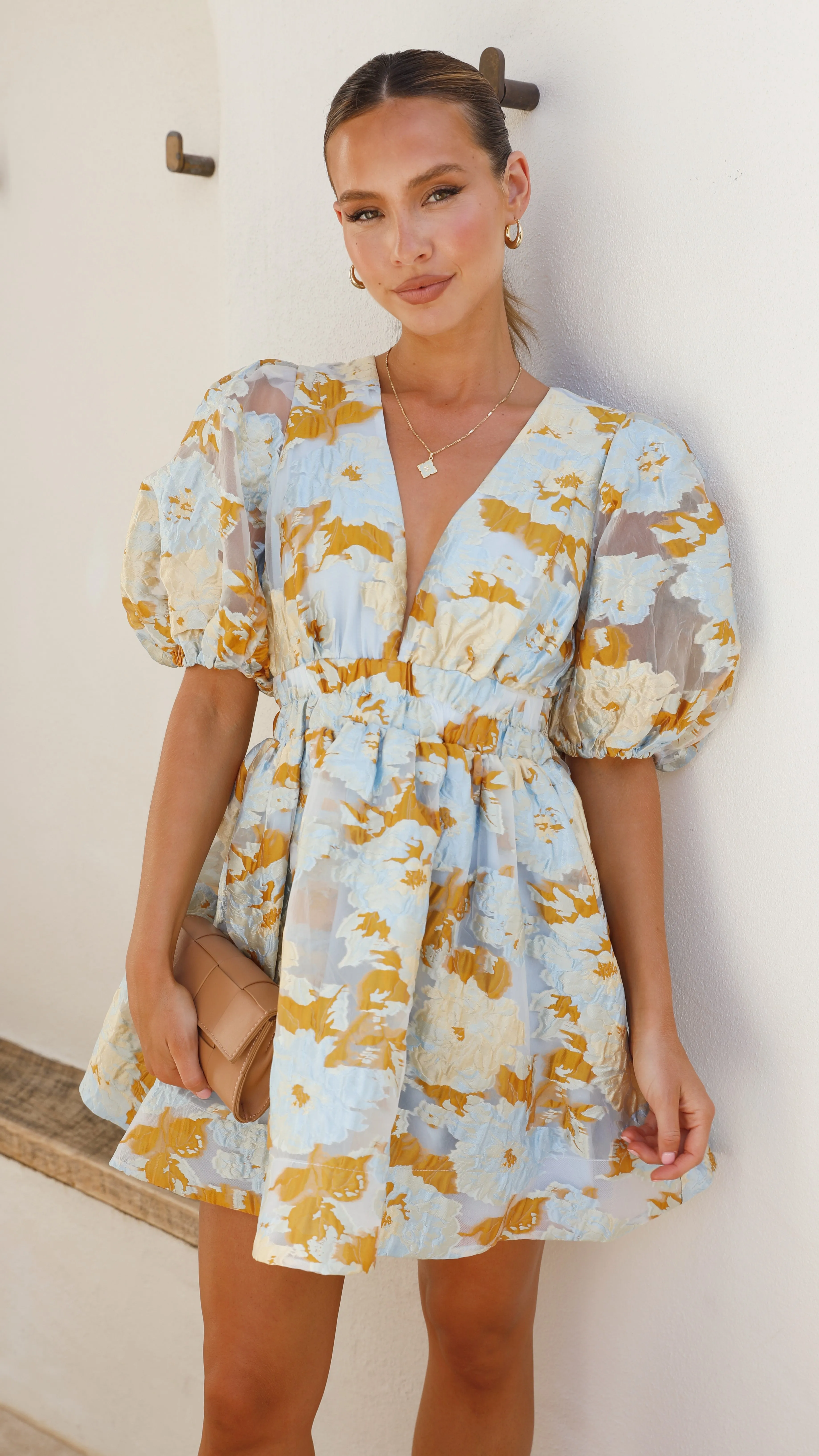 Abel Mini Dress - Blue sold by Billy J