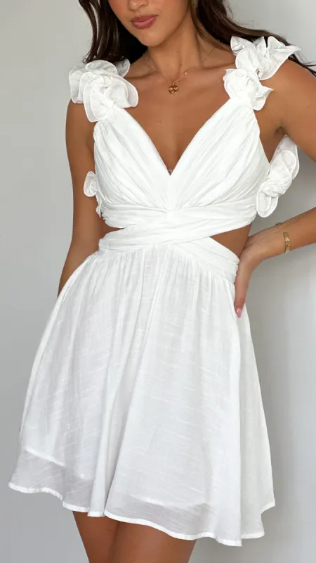 Galilhai Mini Dress - White sold by Billy J