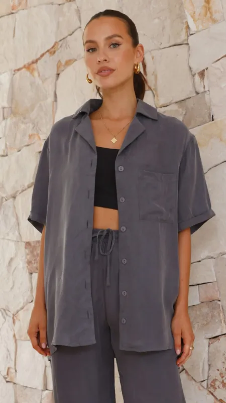 Pepperwood Cupro Shirt - Ash sold by Billy J