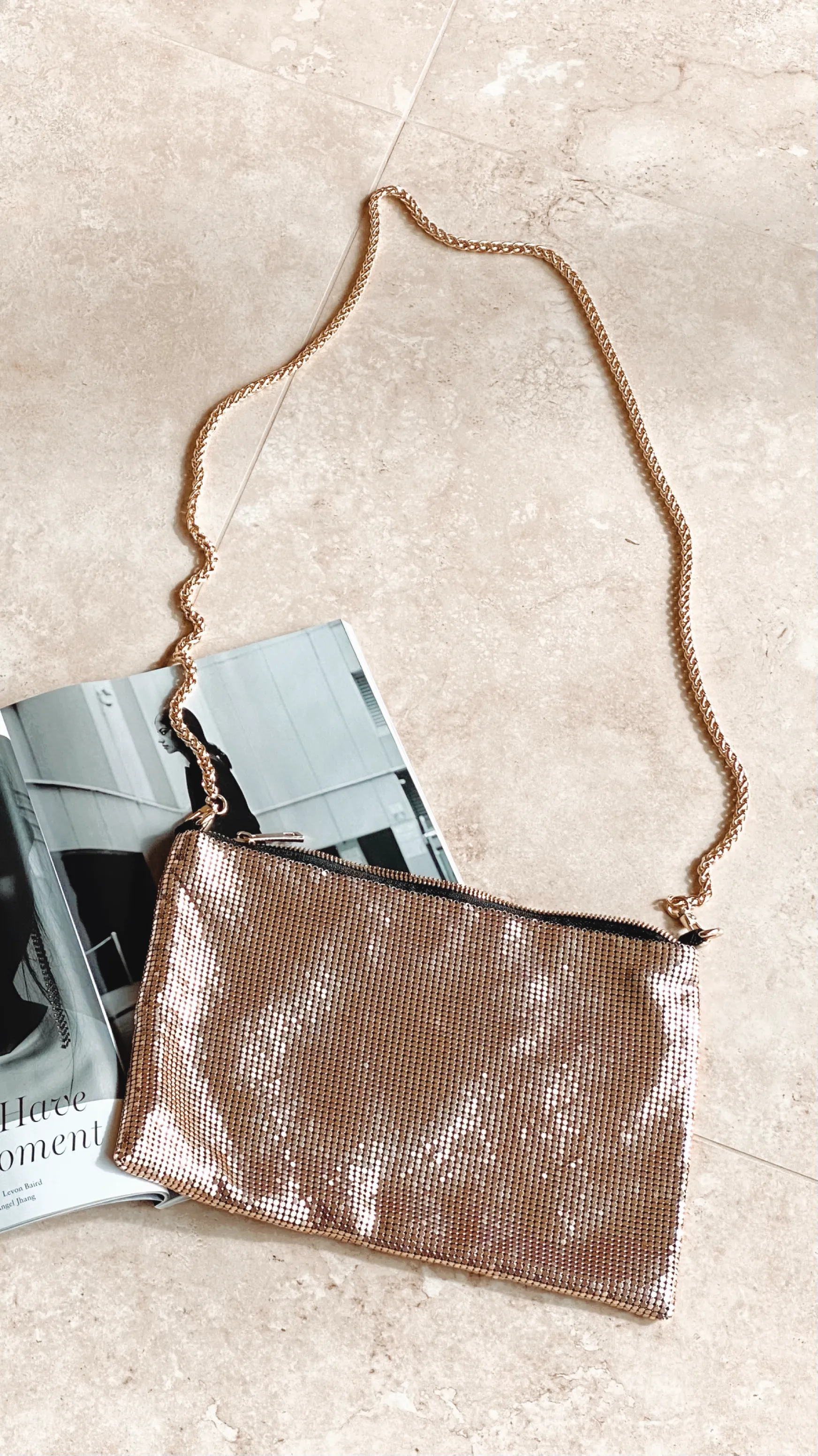 Chain Mesh Bag - Gold sold by Billy J product image thumbnail 4