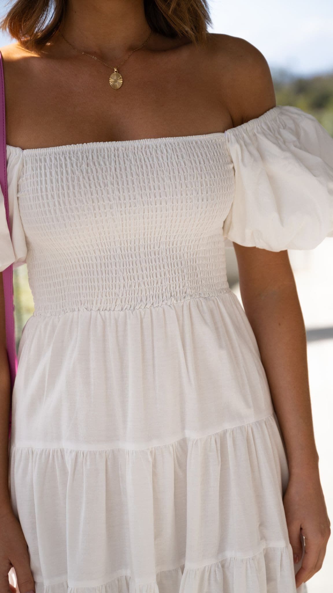 Chyna Midi Dress - White sold by Billy J product image thumbnail 5