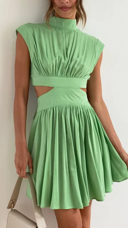 Beatrice Mini Dress - Light Green sold by Billy J