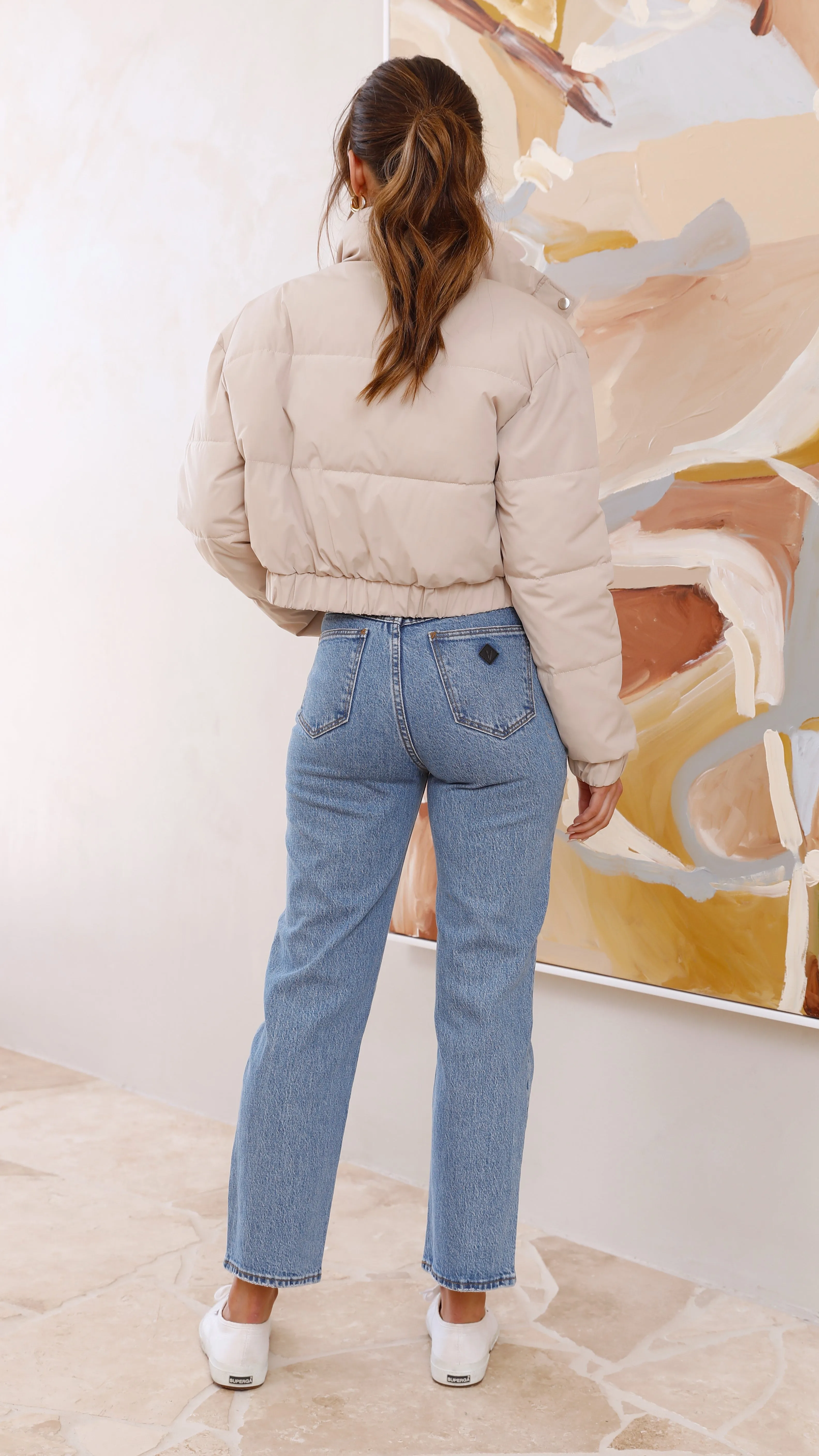 Scarlett Puffer Jacket - Taupe sold by Billy J product image thumbnail 2