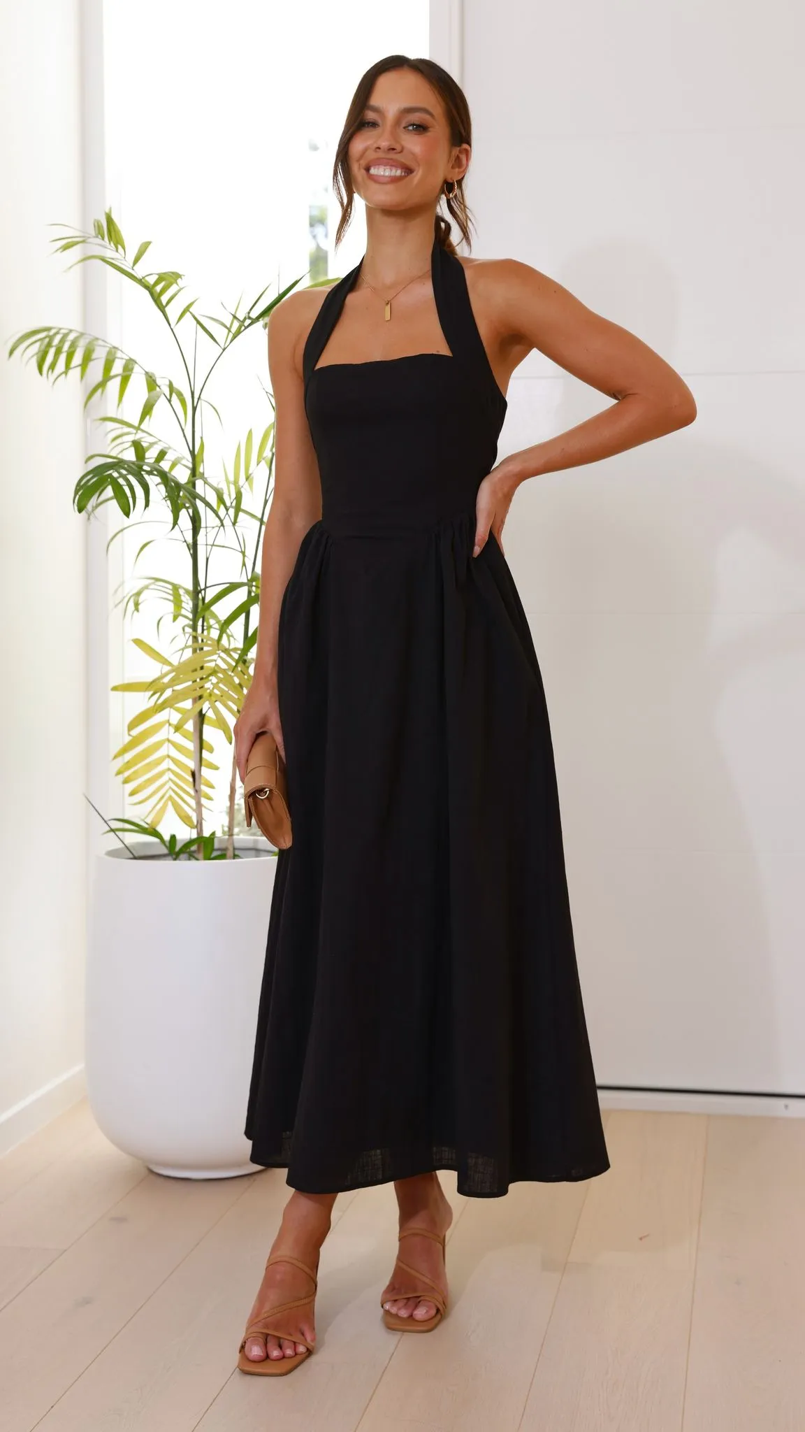 Caden Maxi Dress - Black sold by Billy J