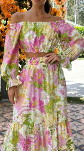 Inka Top - Pink Floral sold by Billy J