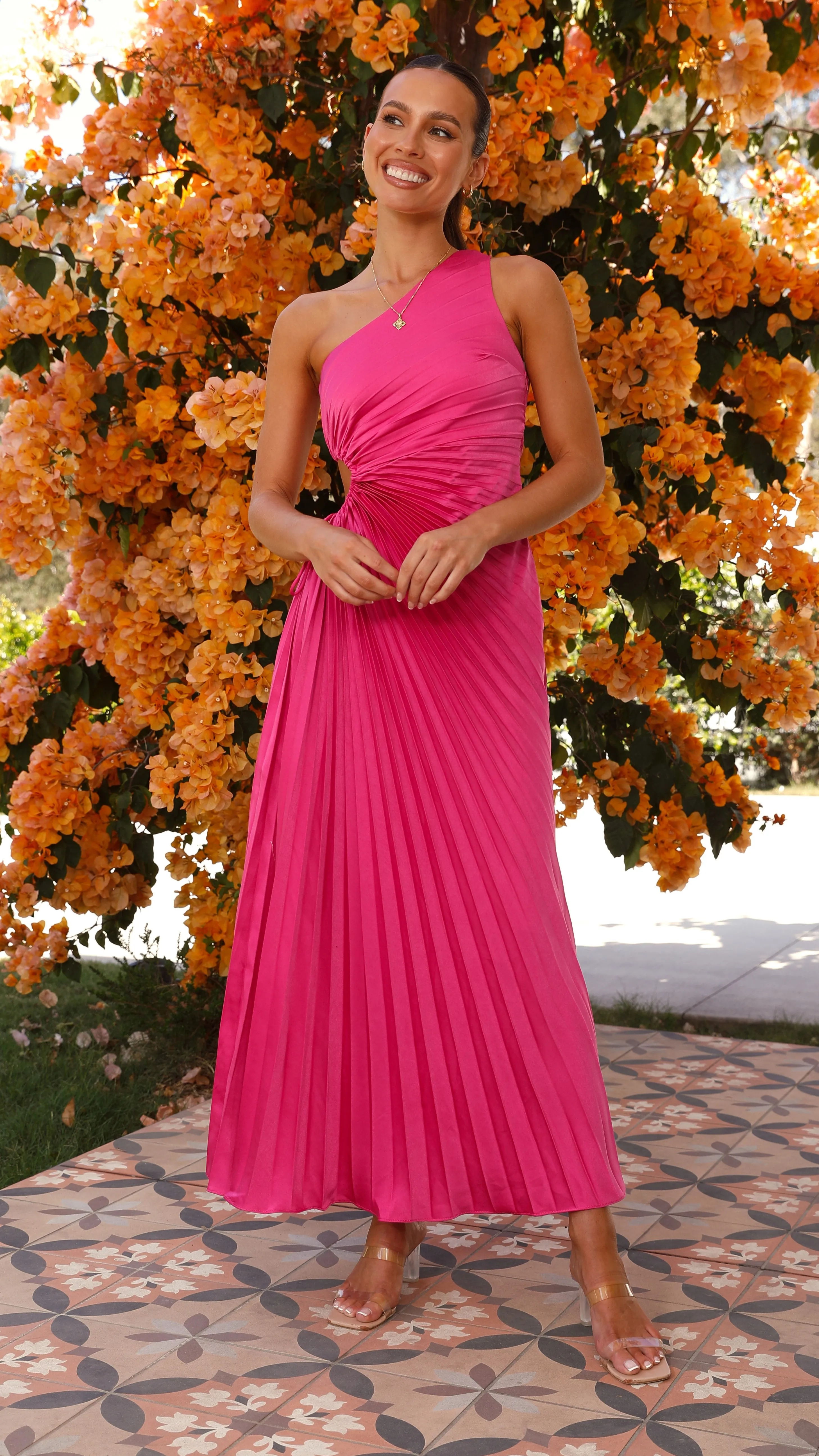 Laken Maxi Dress - Hot Pink sold by Billy J product image thumbnail 5