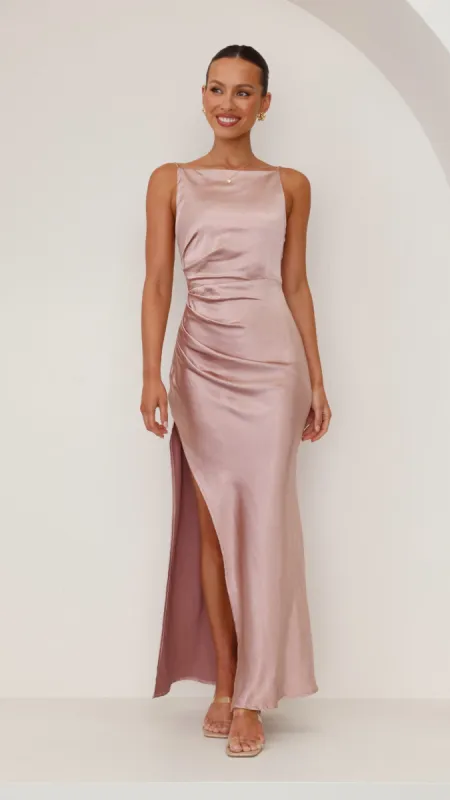 Ava Maxi Dress - Dusty Pink sold by Billy J