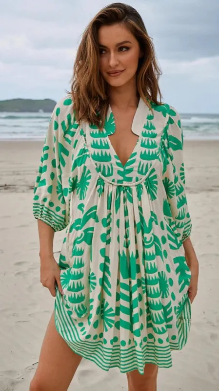 Boheme Mini Dress - Nazare Print sold by Billy J