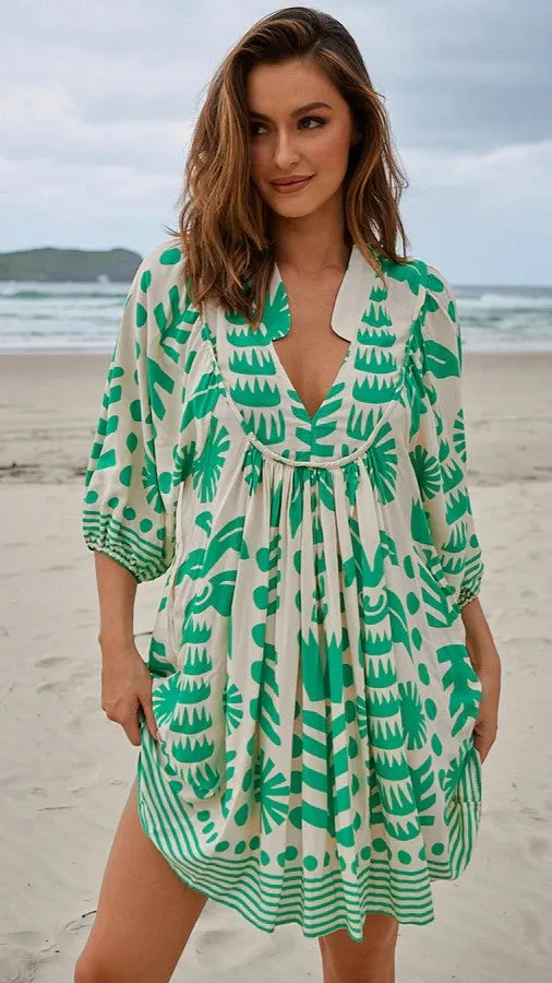 Boheme Mini Dress - Nazare Print sold by Billy J