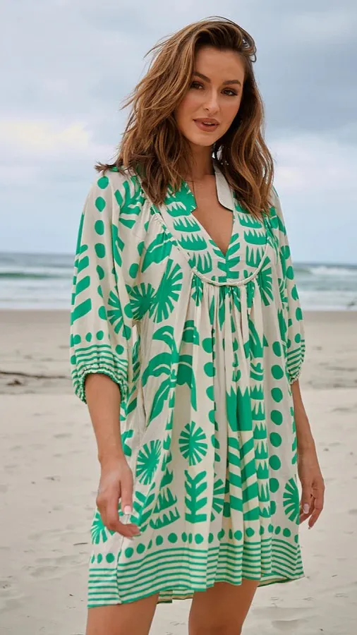 Boheme Mini Dress - Nazare Print sold by Billy J product image thumbnail 4