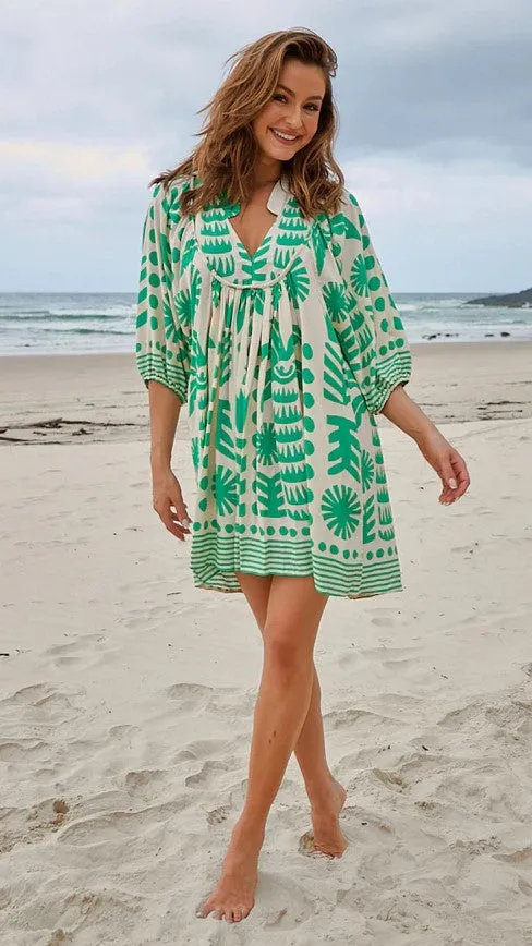 Boheme Mini Dress - Nazare Print sold by Billy J product image thumbnail 3