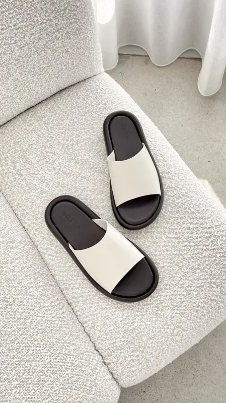Nellie Sandals - Chalk sold by Billy J