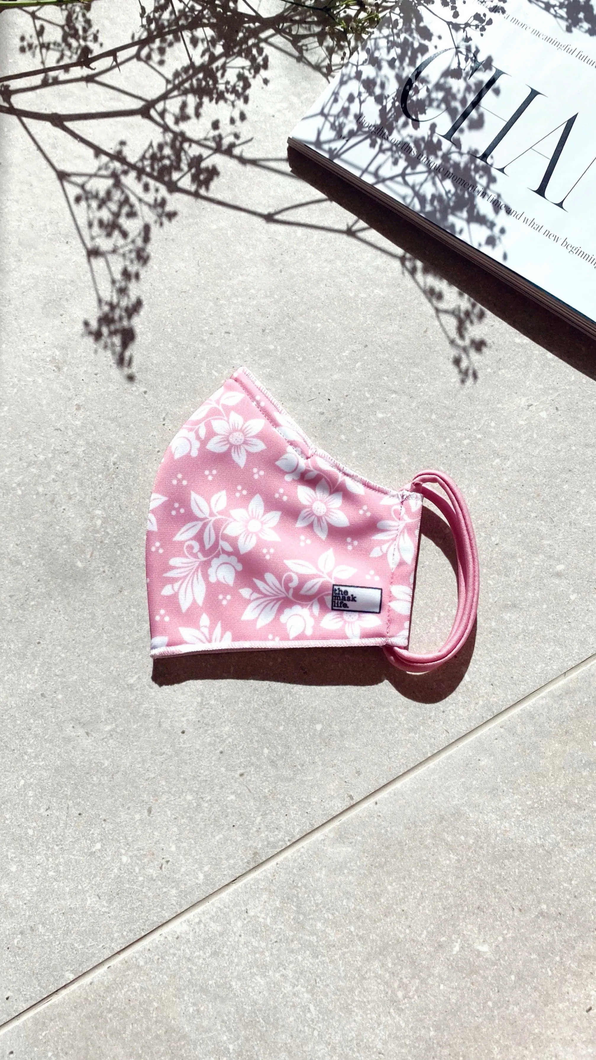 Soft Reversible Face Mask - Pink Blossom sold by Billy J product image thumbnail 5