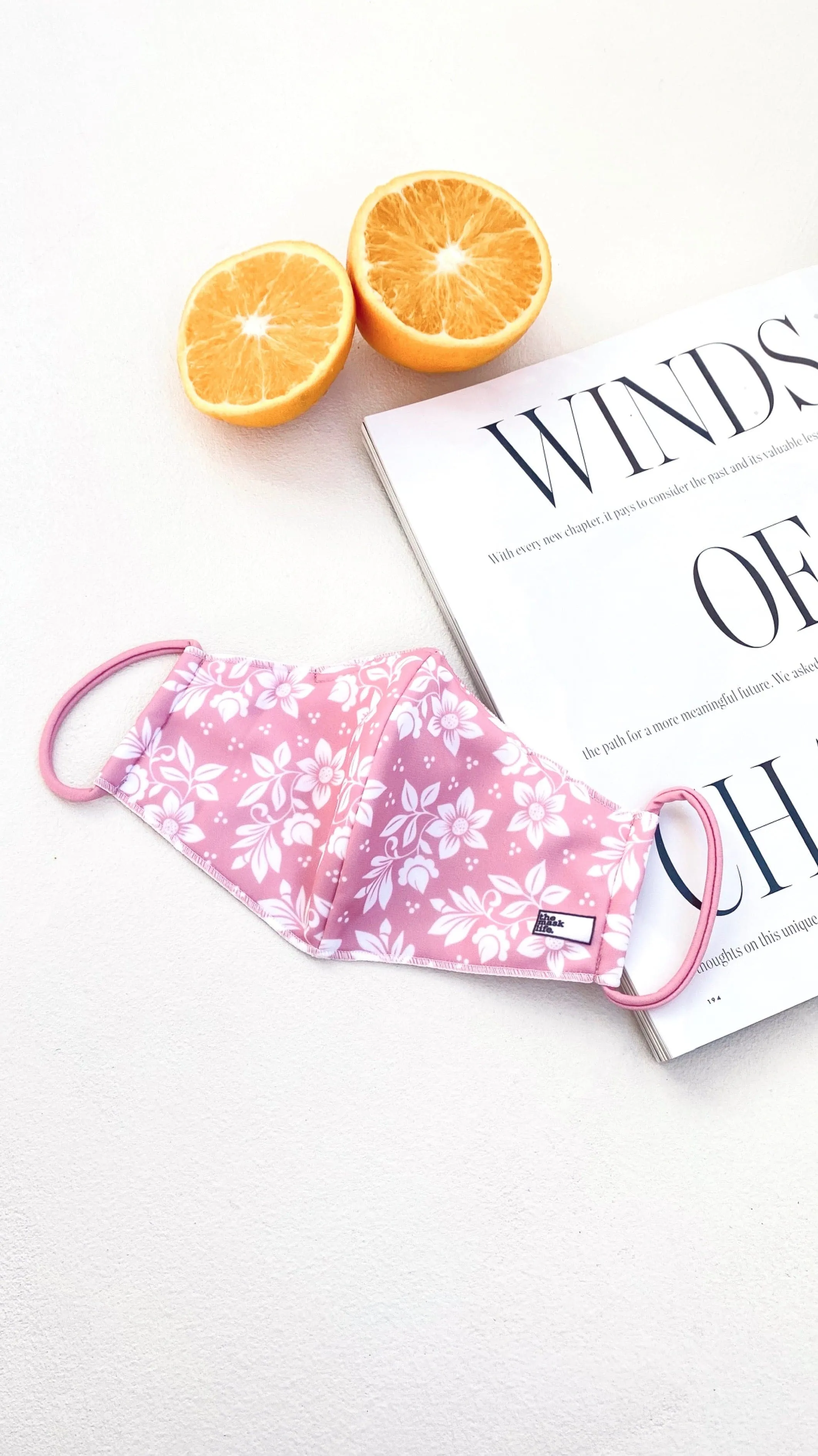 Soft Reversible Face Mask - Pink Blossom sold by Billy J