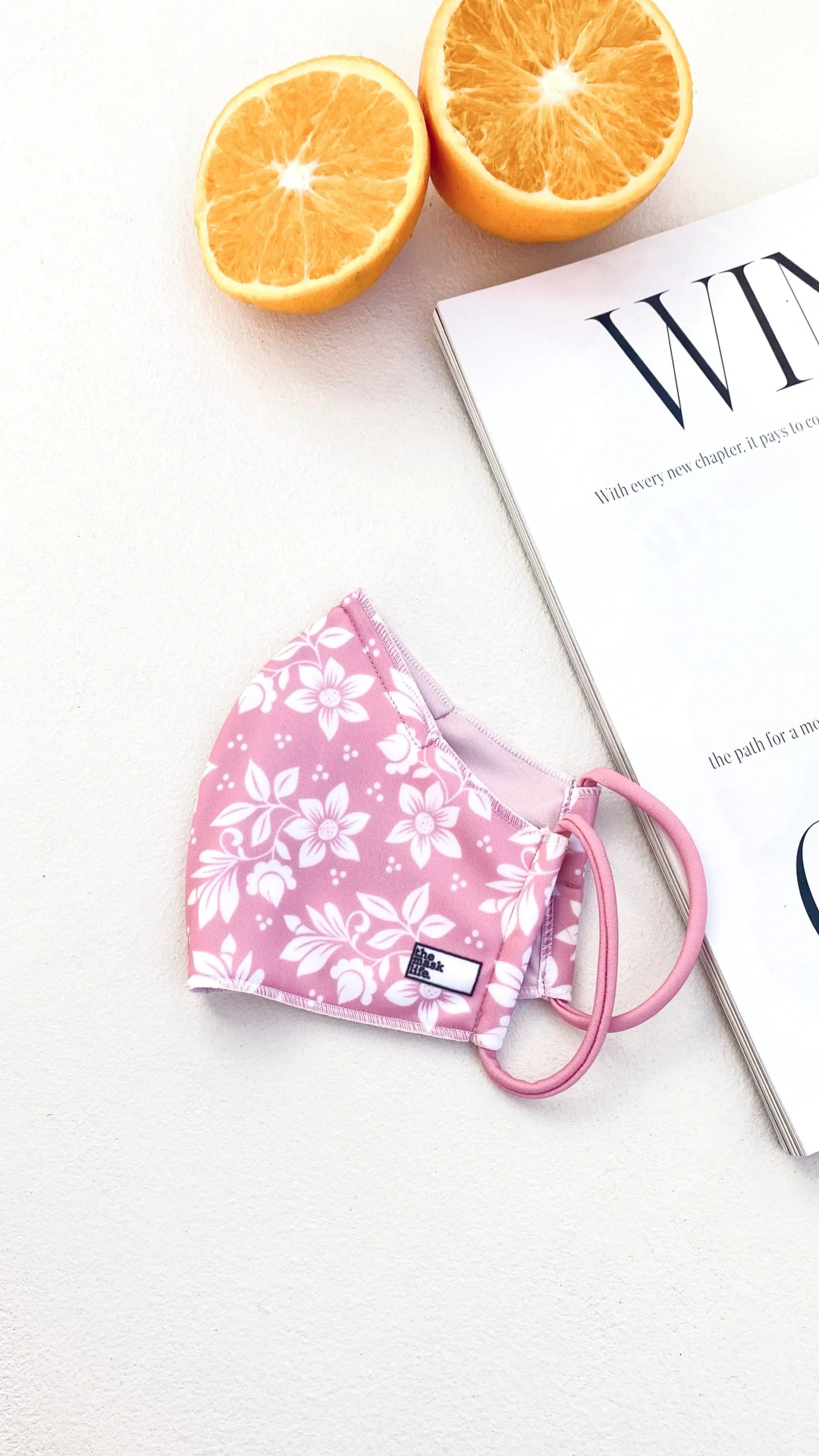 Soft Reversible Face Mask - Pink Blossom sold by Billy J product image thumbnail 2